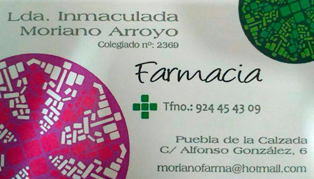 FARMACIA LDA. INMACULADA MORIANO ARROYO