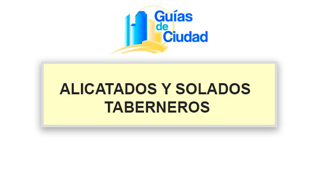 ALICATADOS Y SOLADOS TABERNEROS